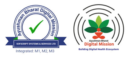 Ayushman Bharat Digital Mission (ABDM) integration badges